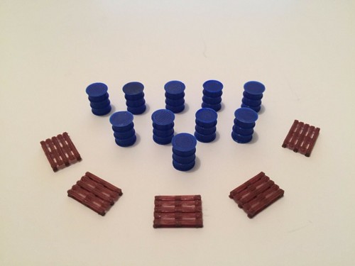 Lot fûts bleus - fûts, et