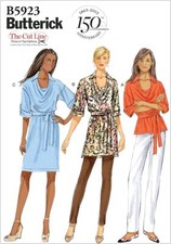 ??✂5923 PATRON BUTTERICK CREATIONS ROBE TUNIQUE LONGUE COURTE   XS AU XXL