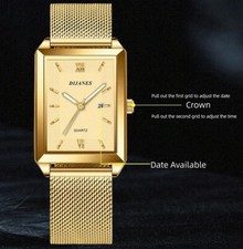 Montre à quartz en acier