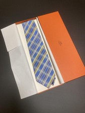 HERMÈS Bleu Cravate Soie