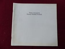 catalogue prospectus auto :  OPEL DIPLOMAT / en allemand