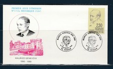 enveloppe 1er jour  Maurice  Genevoix  55  Verdun   1990