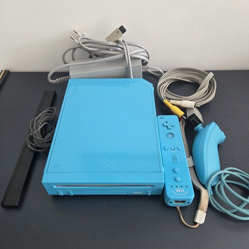 Console nintendo wii bleue - console,