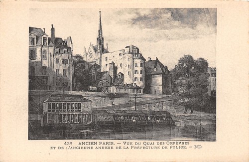 Paris ancien quai - quai, des