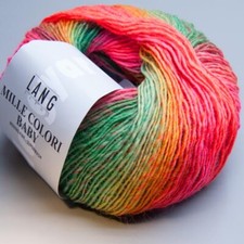 Lang Yarns Mille Colori Bébé 55 - Ll 190m/50g - Grosseur D'Aiguille 3
