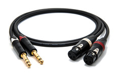 Enaudio Mogami 2534 Paire Stéréo (L,R) Câble | Neutrik Or 6,3 TRS - XLR Femelle