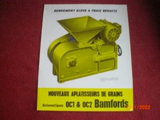  ANCIEN  PROSPECTUS  PUBLICITAIRE   APLATISSEURS DE GRAINS  BAMFORDS  OC1 & OC2