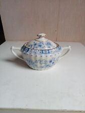 sucrier en porcelaine bavaria bleu chine hauteur 9 cm x 14 cm