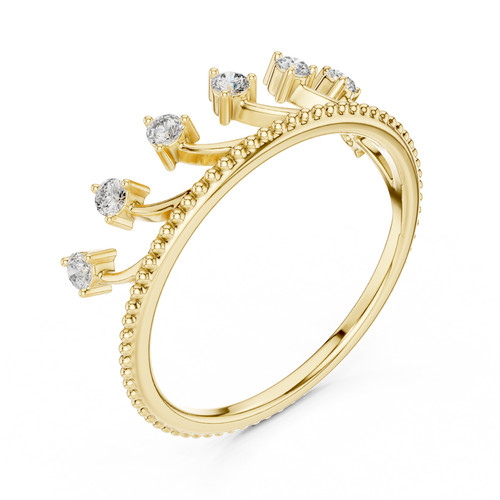 Bague diamant naturel - en,