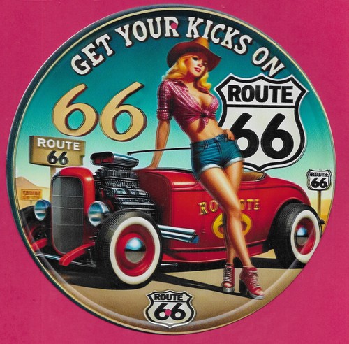 Usa route flat - 66, round