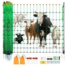 VEVOR Kit clôture électrique filet pour moutons 0,88 x 49,98 m poteaux pointes