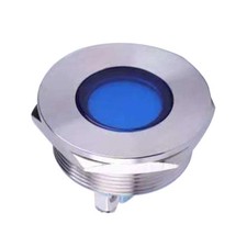30mm 12v bleu led ip67 voyant