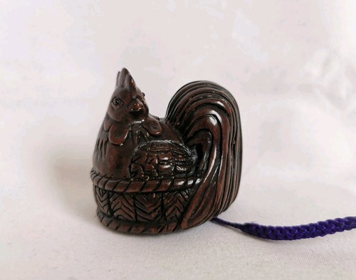 Tagayasan netsuke bois - netsuke, en