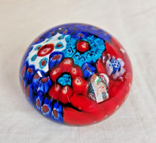 PRESSE PAPIER SULFURE INCLUSION MILLEFIORI SOUVENIR DE VENISE BEL ETAT