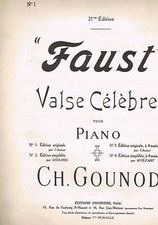 FAUST Valse pour PIANO Charles