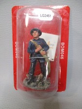 LG2451 DELPRADO BOM0046 Figurine Plomb Pompier Anglais Londres Tenue Feu 1940