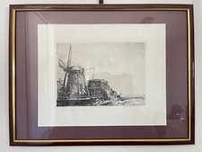 Ancienne Gravure Moulin à