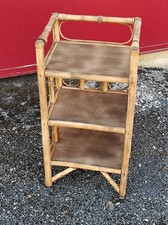 Meuble bas, étagère en bambou 35 x 30 cm par 68 cm de haut