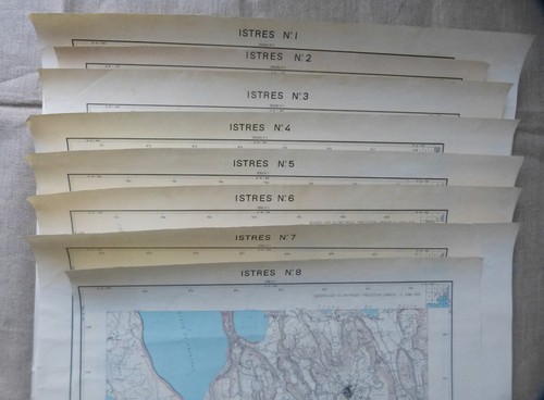Ign lot 8 cartes istres - #ign#,