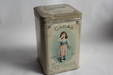 Grande boite chocolat cacao SUCHARD tôle lithographiée (70182)