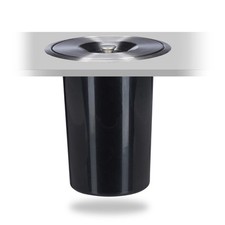 Poubelle plan de travail bac à déchets 8 litres inox poubelle encastrable