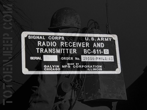 Plate plaque radio ww2 - plate, us