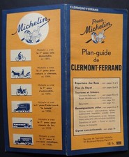 § MICHELIN plan-guide de CLERMONT FERRAND - 1945