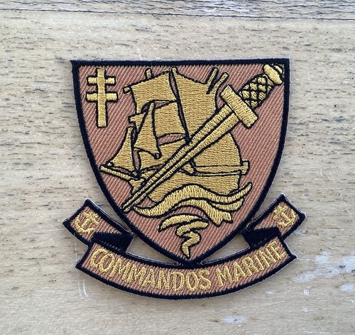 Insigne tissu commando marine - commando,