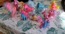vintage 1983 à 1987 HASBRO lot 11 . Mon Petit Poney  cheveaux. Voir Photos 