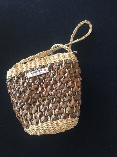 Wicker rattan handbag tote - handbag,