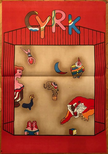 Affiche cirque polonais - cirque,