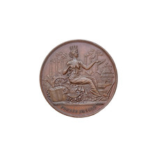 Jeton industrie du textile, tissage et filature, Rouen 1897