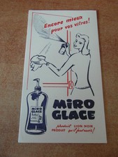 1 x BUVARD ANCIEN : MIRO GLACE LION NOIR