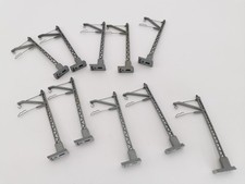 ELECTROTREN ÉCHELLE HO DIX POTEAUX SUPPORTS DE CATÉNAIRES DÉMONTÉS D'UN RÉSEAU