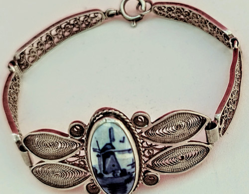Bracelet vintage argent 833 - vintage,