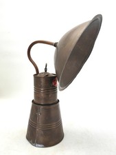 Ancienne lampe à gaz Eagel Brand en laiton avec réflecteur, objet de collection
