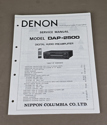 Denon dap 2500 - denon, audio