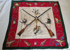 Hermès Paris foulard carré en soie 100% authentique Vintage Silk scarf women