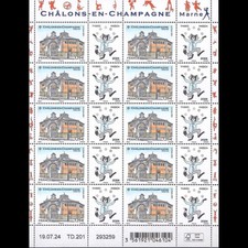 F163 - Timbre passion. Façade du cirque de Châlons en-Champagne (5819)