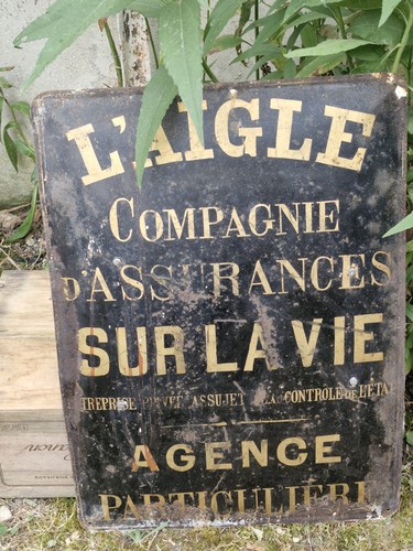 Ancienne plaque tôle - plaque,