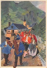 CPA ILLUSTRATEUR / HOMUALK / BEARN / UNE NOCE A LA VALLEE D'OSSAU