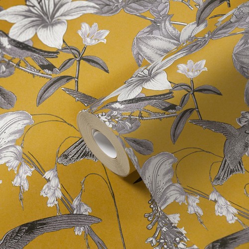 Papier peint fleurs - papier,