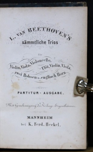 Beethoven œuvres complètes - Œuvres,