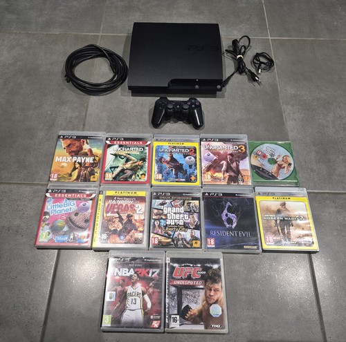 Console ps3 slim 500 - 500, 12