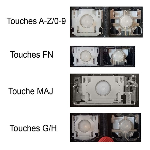 Touche clavier français - de,