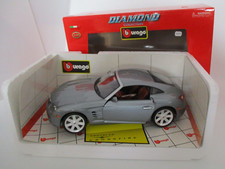 TA973 BBURAGO DIAMOND 1/18 1:18 VOITURE CHRYSLER CROSSFIRE Ref 34912 ARGENTE