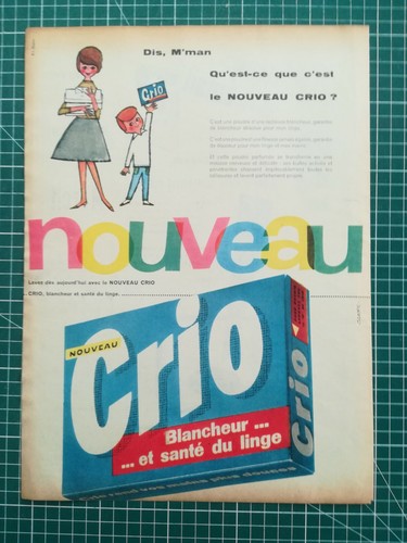 335 publicité ancienne 1960 - publicité,