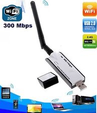 Mini Clé USB WIFI Adaptateur Carte Réseau Sans Fil LAN WLAN avec Antenne 300Mbps