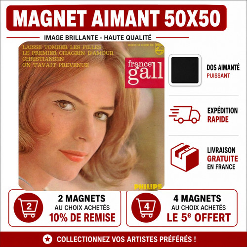 Magnet france gall laisse - magnet,