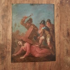 Huile Cuivre Peinture Tableau Religieux